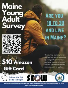 Maine Young Adult Survey - $10 Gift Card for Participating 